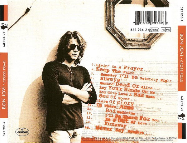 Bon Jovi : Cross Road (The Best Of Bon Jovi) (CD, Comp)
