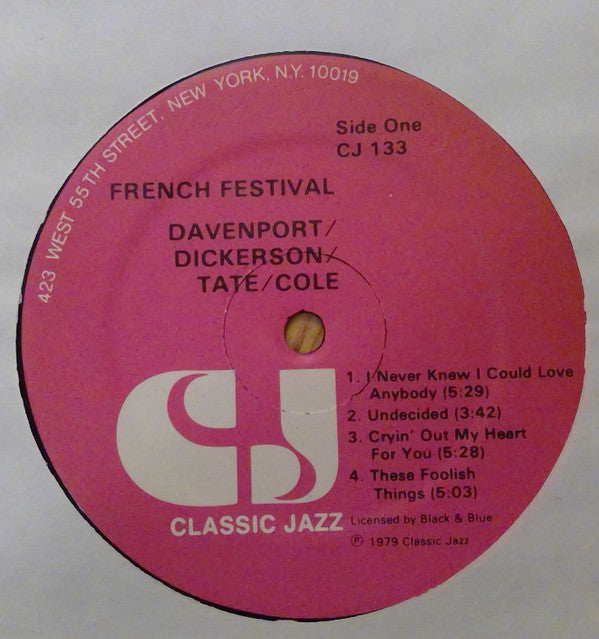 Cozy Cole, Buddy Tate, Wallace Davenport, Vic Dickenson : French Festival - Nice, France 1974 (LP, Album)