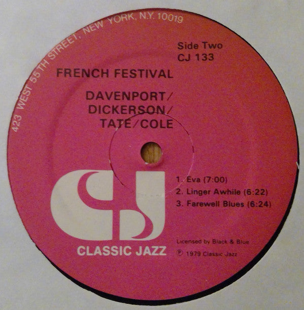Cozy Cole, Buddy Tate, Wallace Davenport, Vic Dickenson : French Festival - Nice, France 1974 (LP, Album)