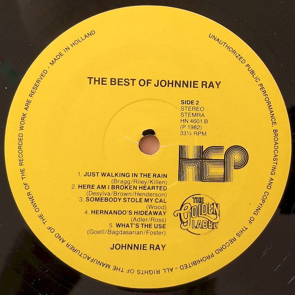 Johnnie Ray : The Best Of Johnnie Ray (LP, Comp)