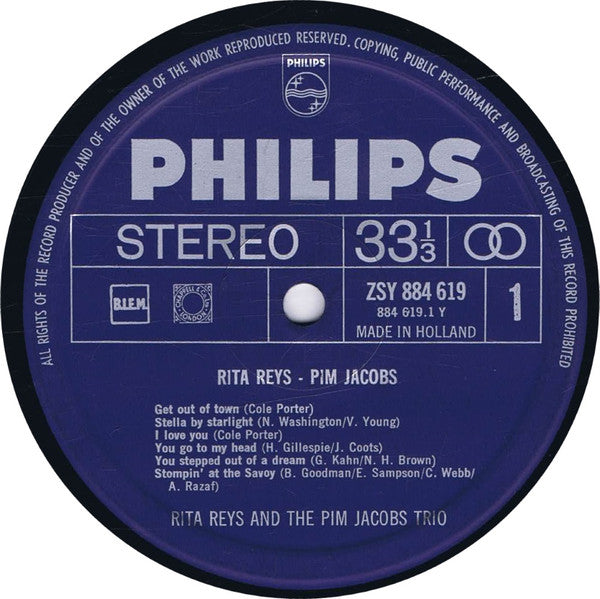 Rita Reys, Pim Jacobs : Rita Reys En Pim Jacobs (LP, Comp, Club)