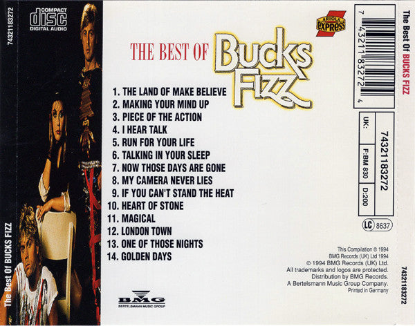 Bucks Fizz : The Best Of Bucks Fizz (CD, Comp)