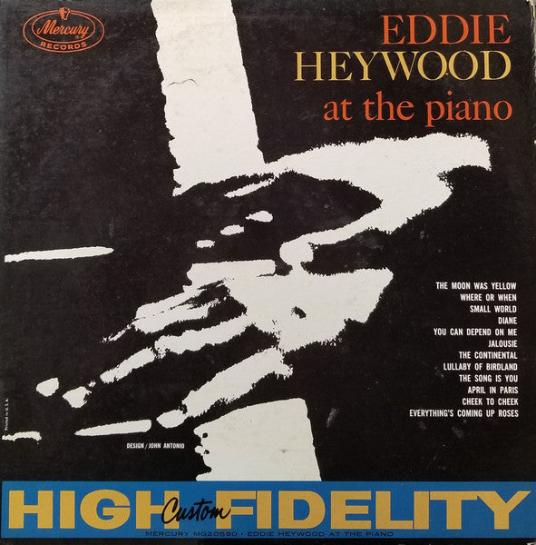 Eddie Heywood : Eddie Heywood At The Piano (LP, Album, Mono, Lam)