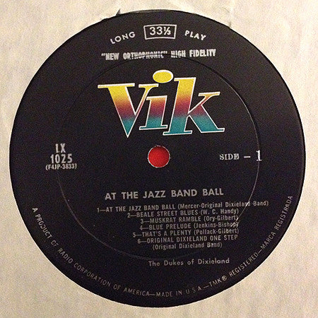 The Dukes Of Dixieland : At The Jazz Band Ball (LP, Album, Mono, RE)