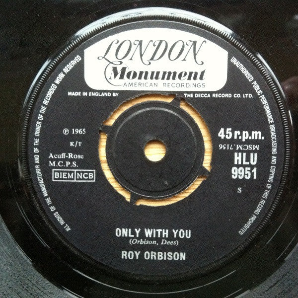 Roy Orbison : Goodnight (7", Single)