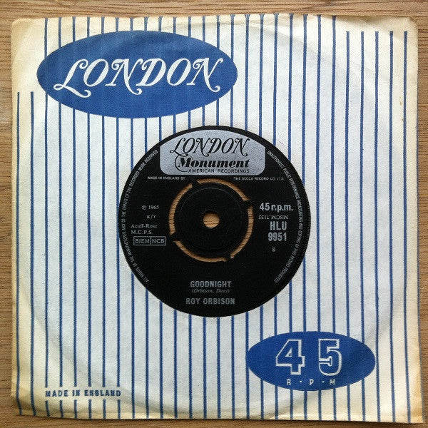Roy Orbison : Goodnight (7", Single)