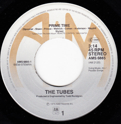 The Tubes : Prime Time (7", Single)