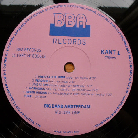 Big Band Amsterdam : Volume 1 (LP, Album)