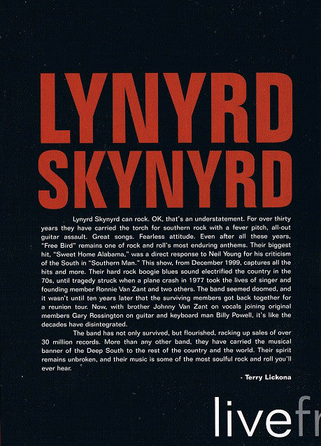 Lynyrd Skynyrd : Live From Austin TX (DVD, 5.1)