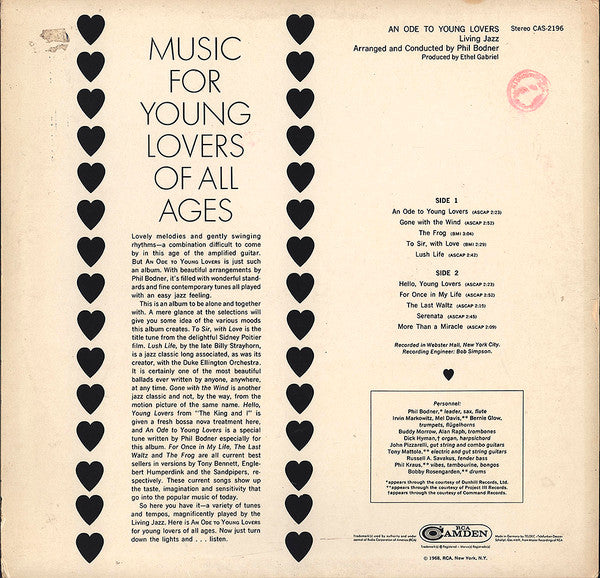 Living Jazz : An Ode To Young Lovers (LP, Album)