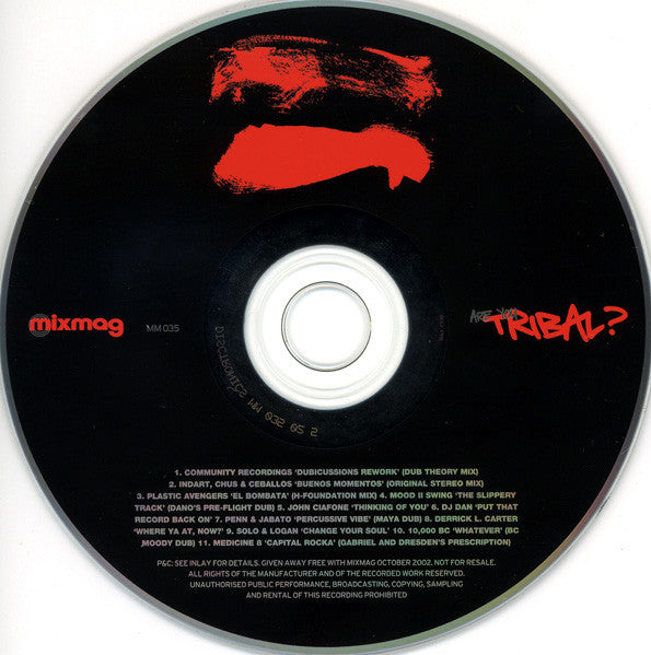 Greg Vickers : Are You Tribal? (CD, Mixed)