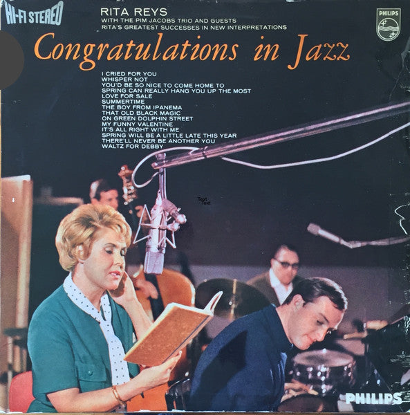 Rita Reys : Congratulations In Jazz (LP, Album, Gat)