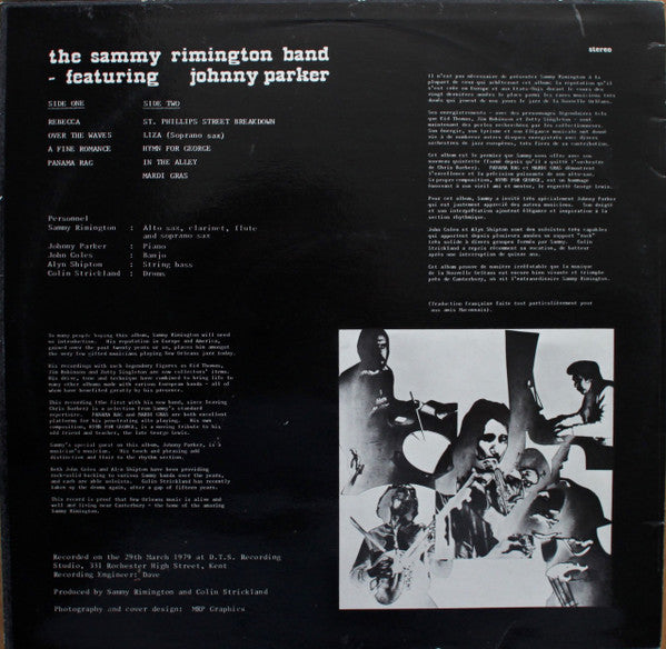 Sammy Rimington Band : The Sammy Rimington Band Featuring Johnny Parker (LP)