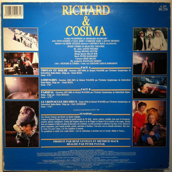 Sinfonieorchester Des Südwestfunks, Pierre Boulez, Erich Leinsdorf, Ernest Bour : Richard & Cosima (LP)