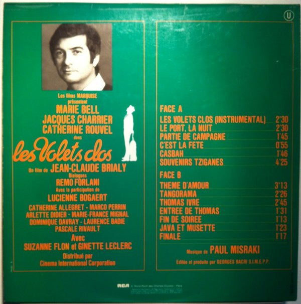 Paul Misraki : Les Volets Clos (LP, Album, Gat)
