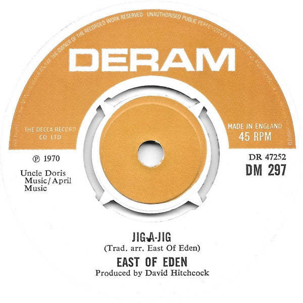 East Of Eden (2) : Jig-A-Jig (7", Single, Pap)