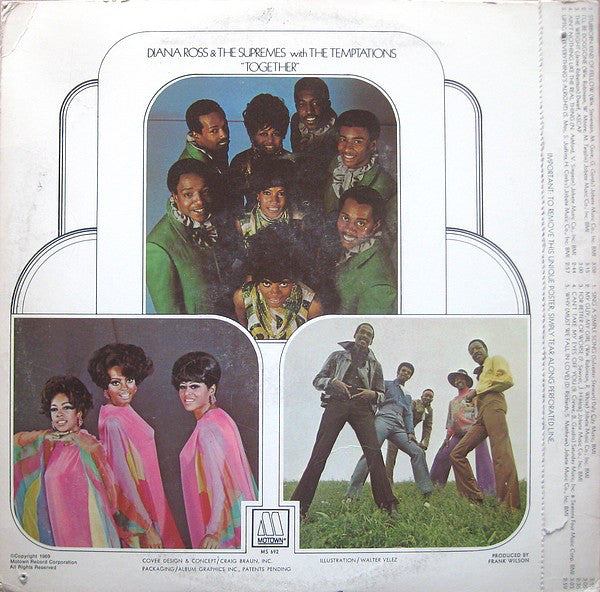 The Supremes With The Temptations : Together (LP, Album)