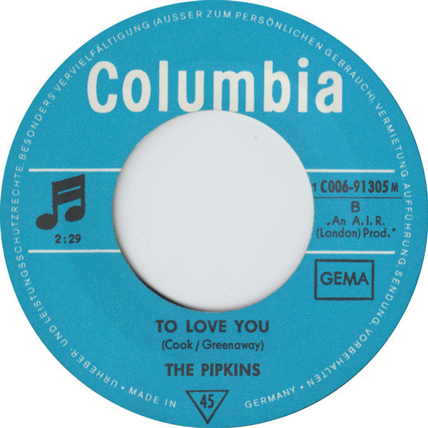 The Pipkins : Gimme Dat Ding (7", Single)