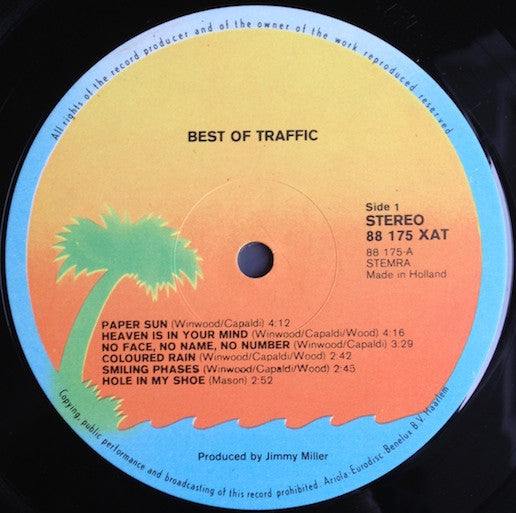 Traffic : Best Of Traffic (LP, Comp, RE, Yel)