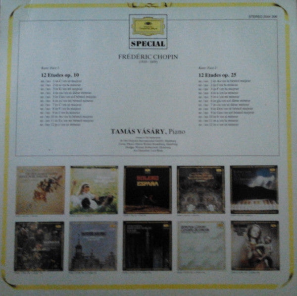 Frédéric Chopin, Tamás Vásáry : 24 Etüden (LP)