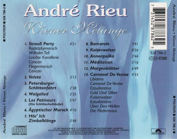 André Rieu : Wiener Melange (CD, Album)