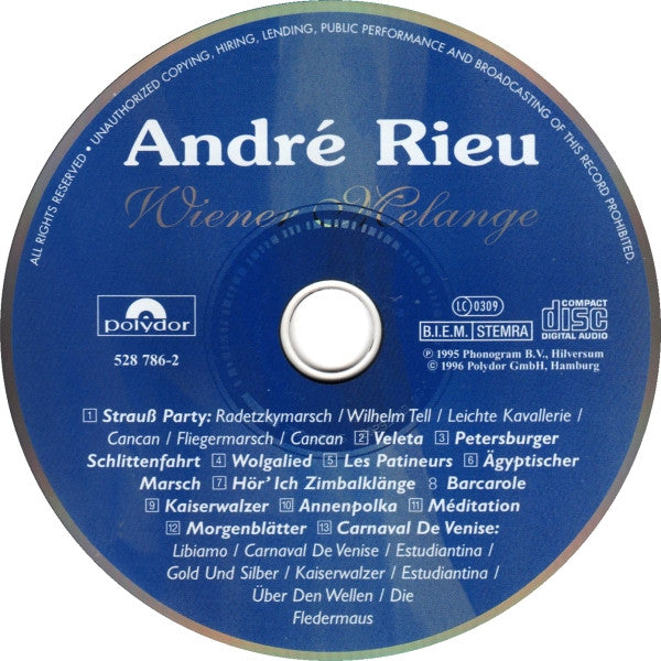 André Rieu : Wiener Melange (CD, Album)