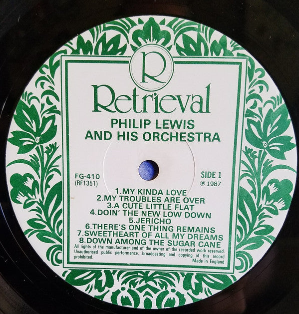 Philip Lewis (4) : The Philip Lewis Rhythm Maniacs Volume 1. 1929  (LP, Comp)