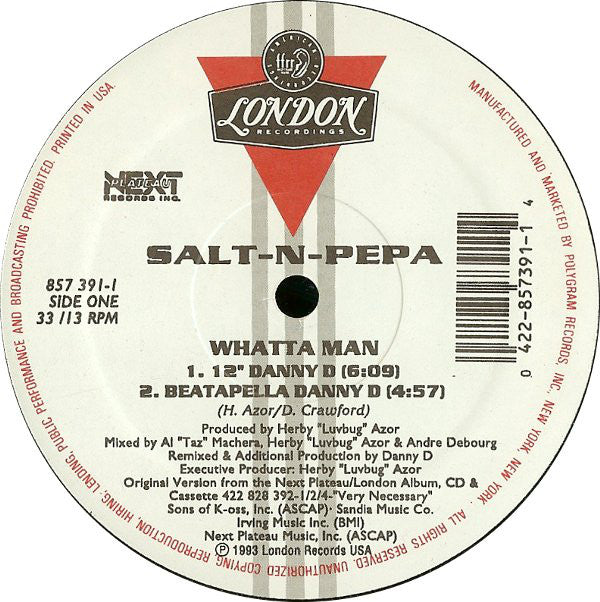 Salt 'N' Pepa With En Vogue : Whatta Man (12")