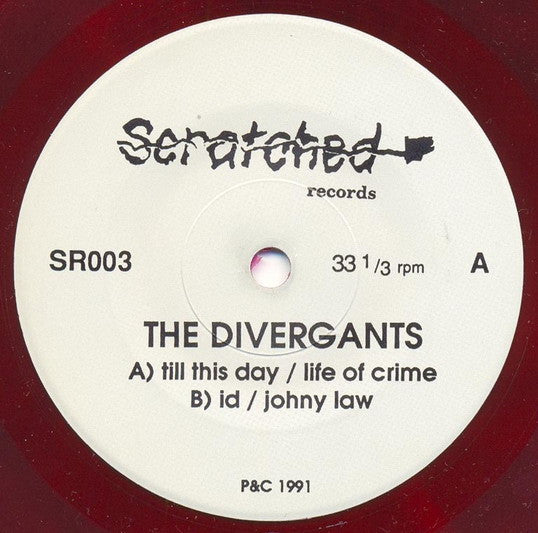 The Divergants : Johnny Law (7", EP, Num, Red)