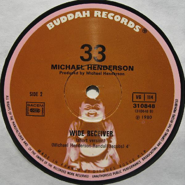 Michael Henderson : Wide Receiver (12", Single)