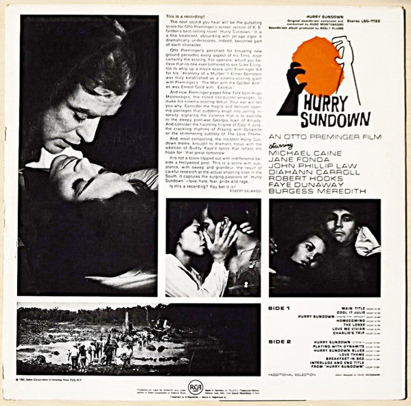 Hugo Montenegro : Hurry Sundown (Original Soundtrack) (LP, Album)