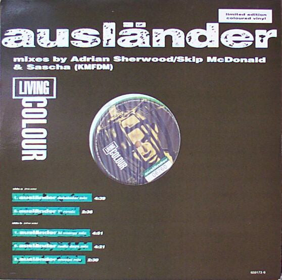 Living Colour : Ausländer (Mixes By Adrian Sherwood / Skip McDonald & Sascha (KMFDM)) (12", Ltd, Num, Lim)