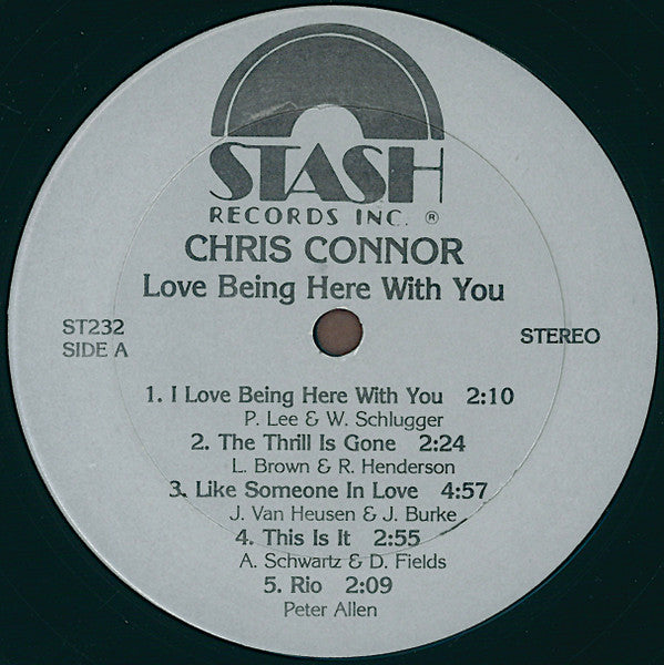 Chris Connor : Love Being Here With You (LP)