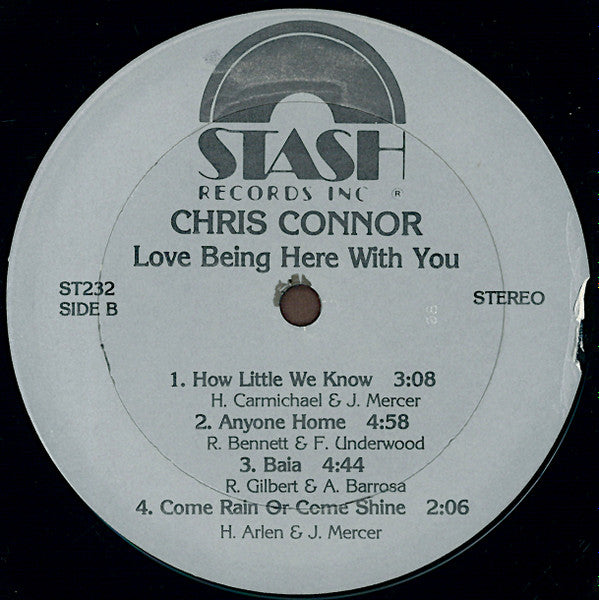 Chris Connor : Love Being Here With You (LP)