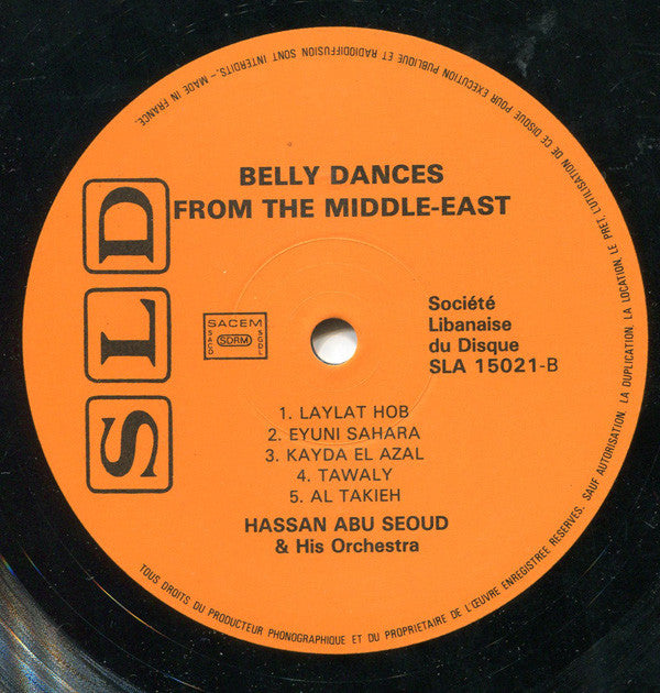 حسن أبو السعود وفرقته = حسن أبو السعود وفرقته : رقصات من الشرق الأوسط = Belly Dances From The Middle-East  (LP, Album)