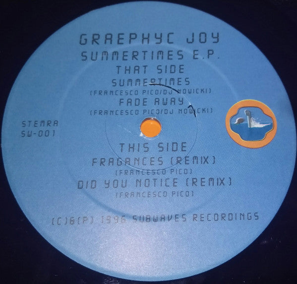 Graephyc Joy : Summertimes E.P. (12")