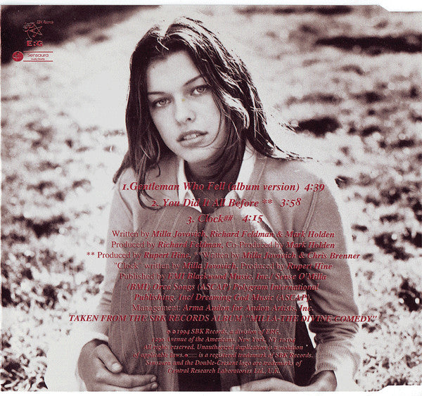 Milla Jovovich : Gentleman Who Fell (CD, Maxi)