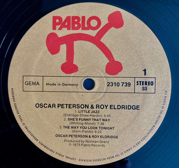 Oscar Peterson, Roy Eldridge : Oscar Peterson & Roy Eldridge (LP)