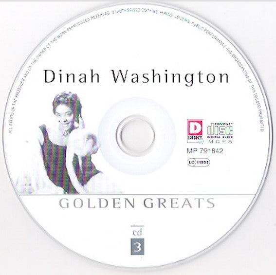Dinah Washington : Golden Greats (3xCD, Comp)