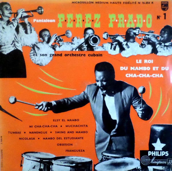 Pantaleón Perez Prado E La Sua Orchestra Cubana : N° 1 - Le Roi Du Mambo Et Du Cha-Cha-Cha (10", Album)