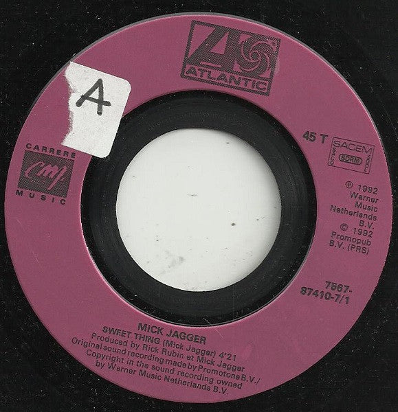 Mick Jagger : Sweet Thing (7", Single)
