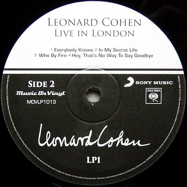 Leonard Cohen : Live In London (3xLP, Album, RE)