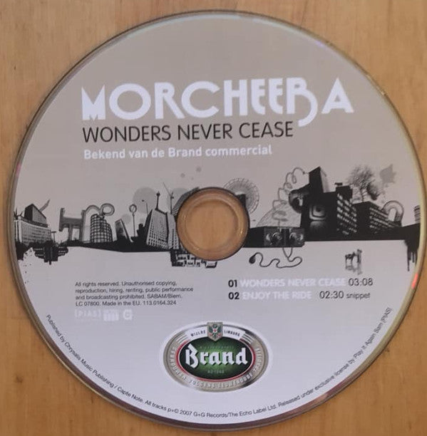 Morcheeba : Wonders Never Cease (CD, Single, Promo)