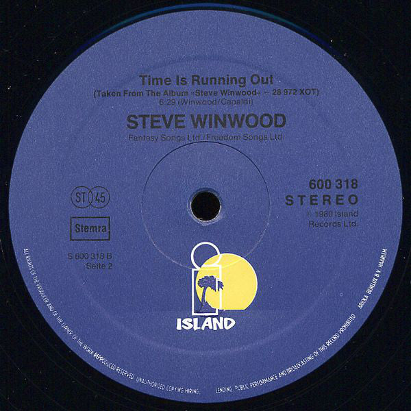 Steve Winwood : Night Train (12")