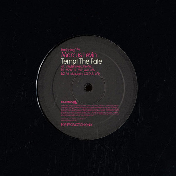 Marcus Levin : Tempt The Fate (12", Promo)