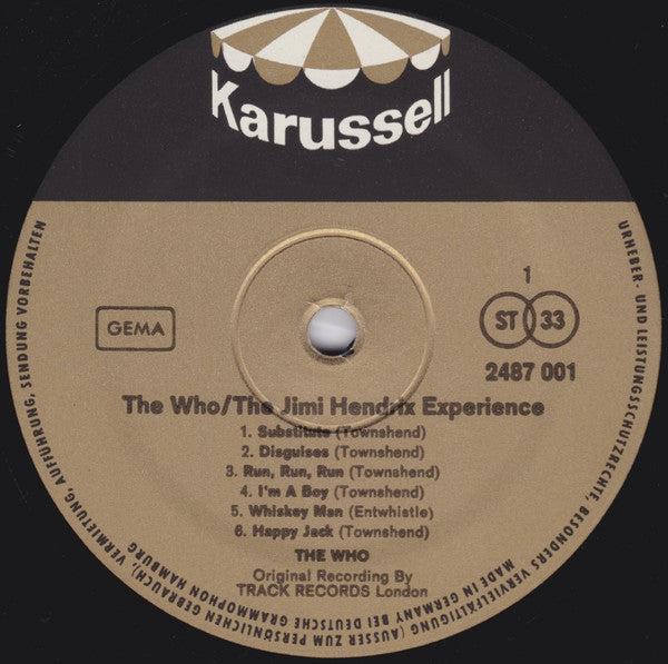 The Who & The Jimi Hendrix Experience : The Who & The Jimi Hendrix Experience (2xLP, Comp, Gat)