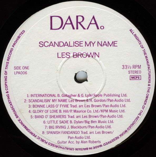 Les Brown (3) : Scandalise My Name (LP)