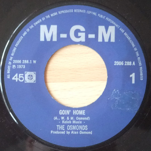 The Osmonds : Goin' Home (7", Single)