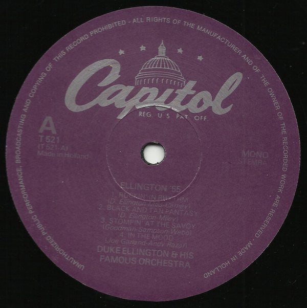 Duke Ellington And His Orchestra : Ellington '55 (LP, Album, Mono, RE)