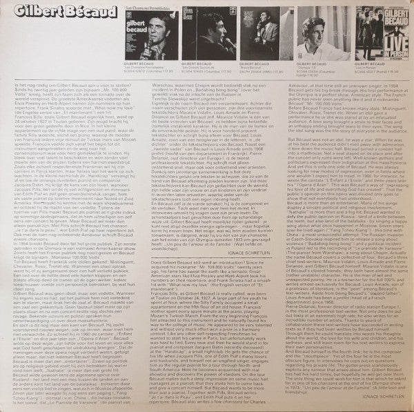 Gilbert Bécaud : Voilà (LP, Comp, gat)